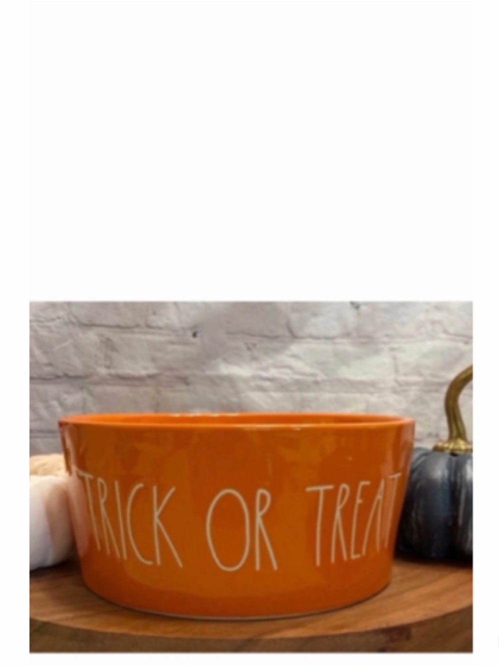 NEW Rae Dunn Halloween Trick or Treat Candy or Dog Bowl 🎃